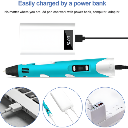 DoodleCraft 3D™ - 3D Printer Pen for Kids