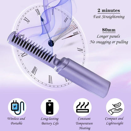 FrizzAway™ - Portable Cordless Rechargeable Mini Hair Straightener