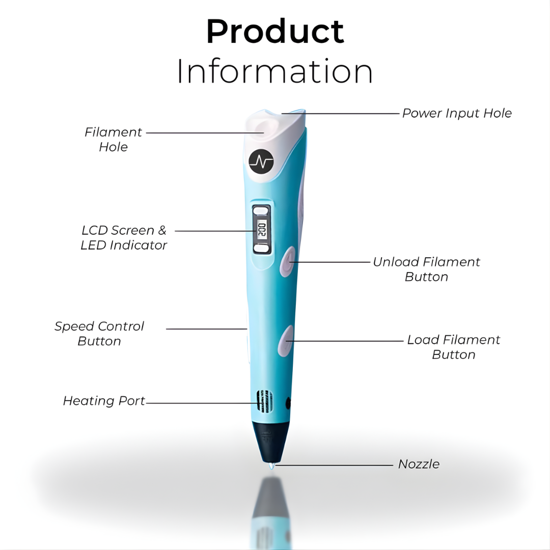 DoodleCraft 3D™ - 3D Printer Pen for Kids